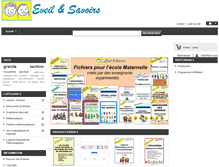 Tablet Screenshot of eveil-et-savoirs.com